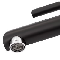 Змішувач для раковини низький Grand, Chrome/Black (k35) QTGRABCR001F Qtap QTAP фото 4