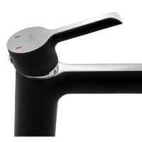 Змішувач для раковини низький Grand, Chrome/Black (k35) QTGRABCR001F Qtap QTAP фото 3