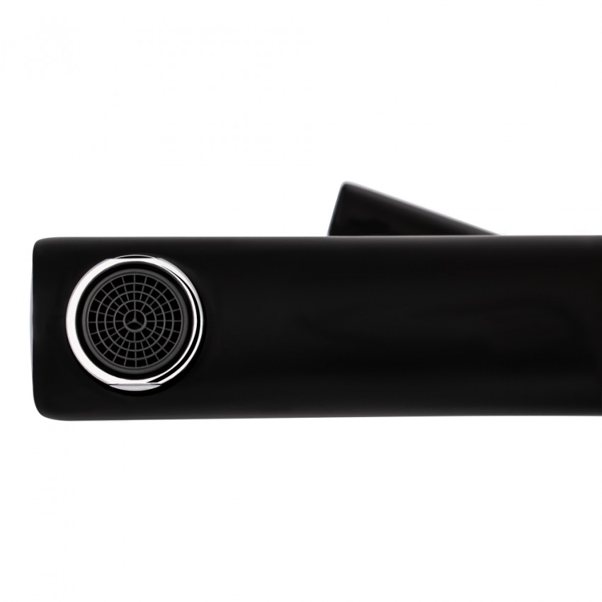 Змішувач для ванни Grand, Chrome/Black (k35) з душовим гарнітуром QTGRABCR006 Qtap QTAP фото 4