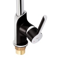 Змішувач для кухні Grand, Chrome/Black (k35) QTGRABCR007F Qtap QTAP фото 4