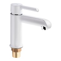 Змішувач для раковини низький Grand, White (k35) QTGRAWCR001F Qtap