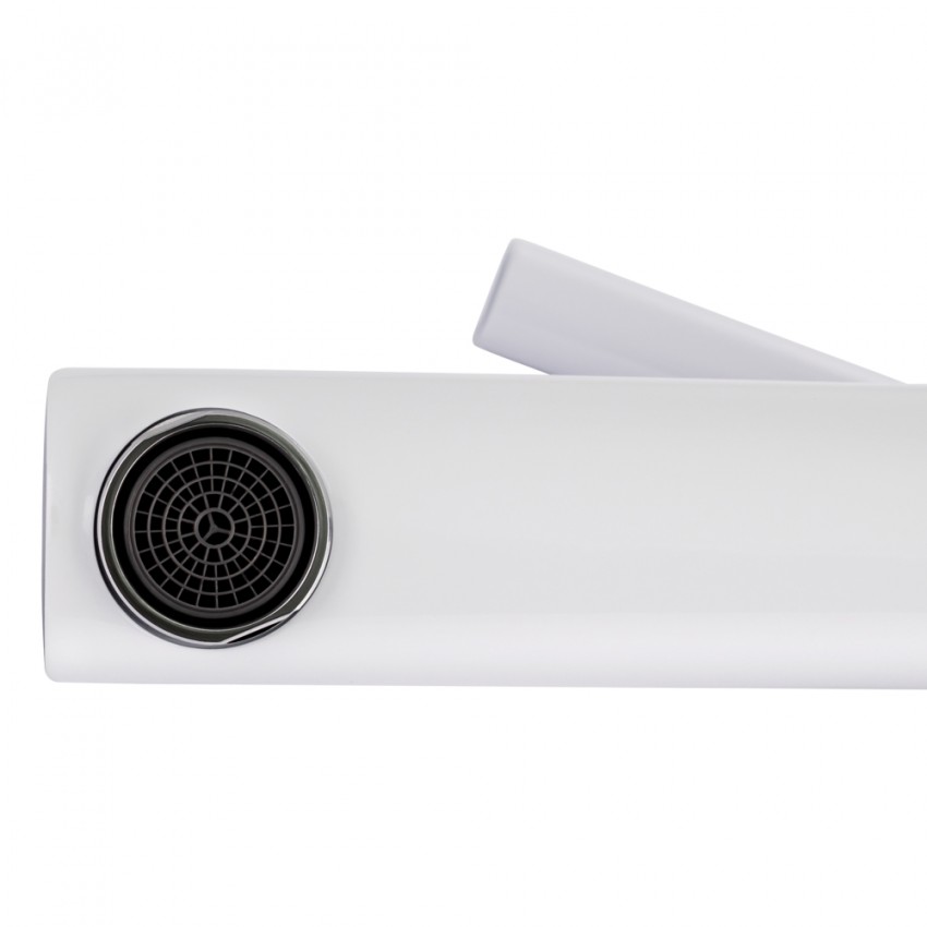 Змішувач для ванни Grand, Chrome/White (k35) з душовим гарнітуром QTGRAWCR006 Qtap QTAP фото 4