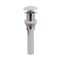 Донний клапан для раковини Pop-up 225х70х70 мм, White без переливу QT066PU02W Qtap QTAP фото 2