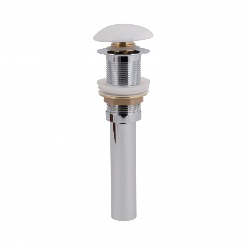 Донний клапан для раковини Pop-up 225х70х70 мм, White без переливу QT066PU02W Qtap QTAP фото 2