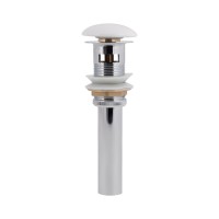 Донний клапан для раковини Pop-up 225х70х70 мм, White з переливом QT066PU02OW Qtap QTAP фото 2