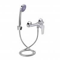 Змішувач для душу Gloria 010, Chrome (k35) із душовим гарнітуром LDGLO010CRM35101 Lidz