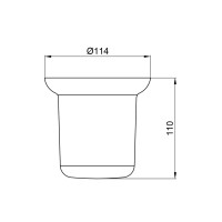 Колба для йоржика Oreo 0520, Frost (матове скло) LDORE0520CRM37455 Lidz LIDZ фото 1