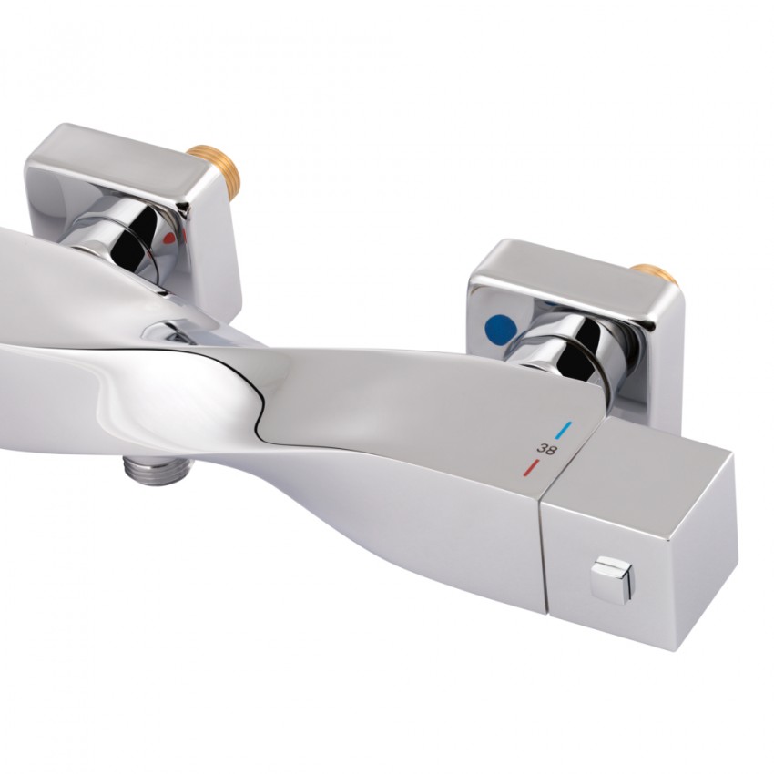 Змішувач для душу Zkrouceny, Chrome термостатичний QTZKR40T105C Chrome Qtap QTAP фото 2