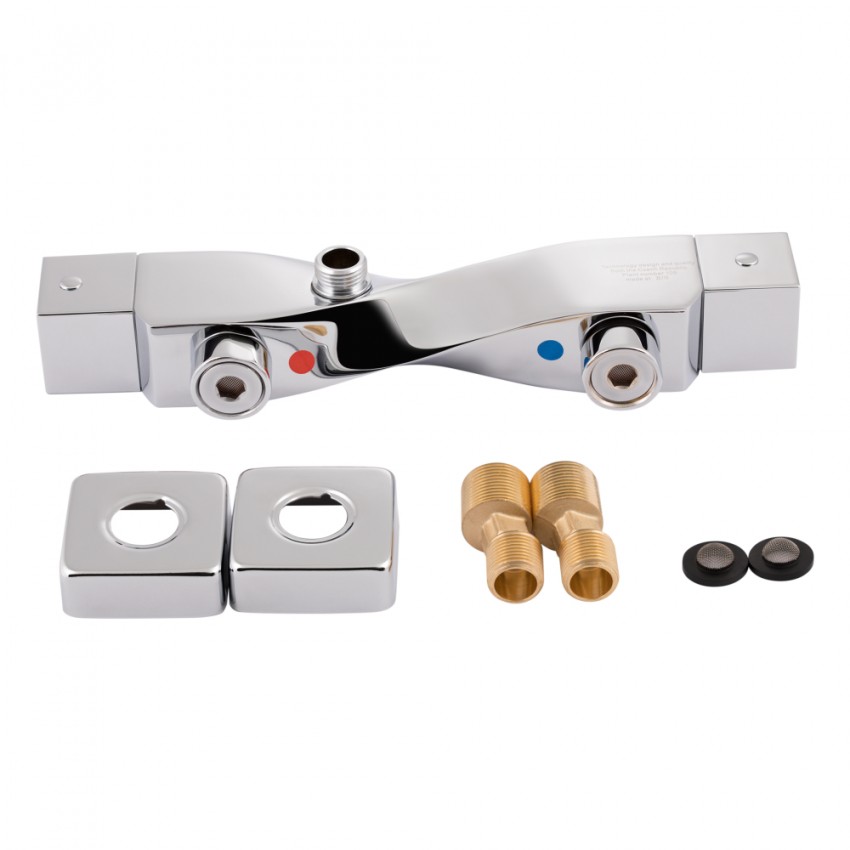 Змішувач для душу Zkrouceny, Chrome термостатичний QTZKR40T105C Chrome Qtap QTAP фото 4