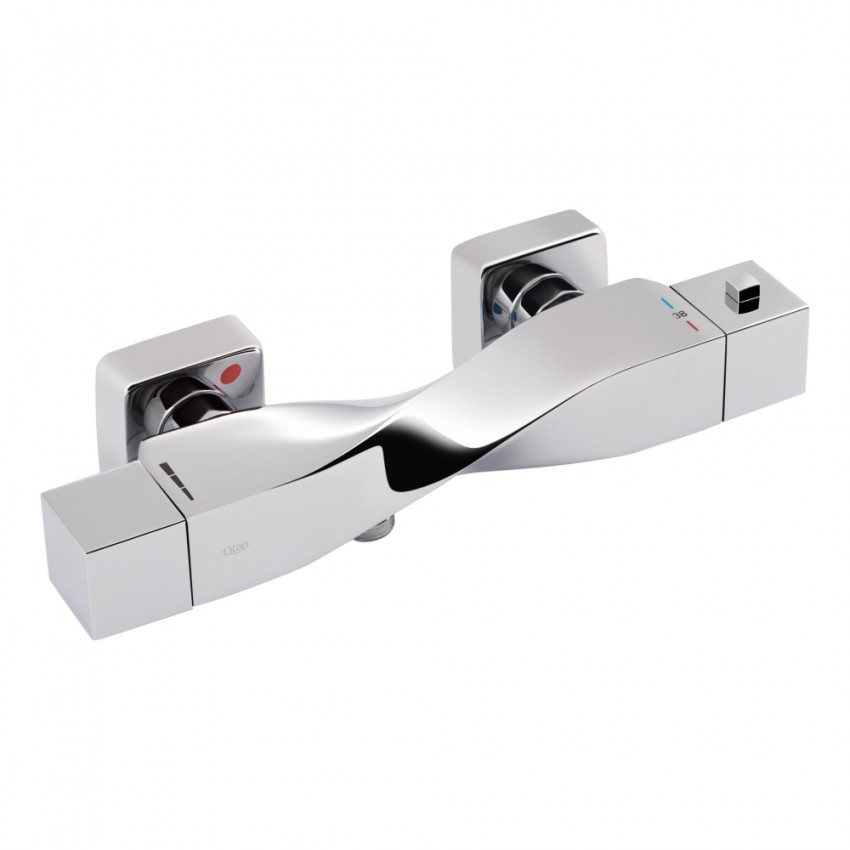 Змішувач для душу Zkrouceny, Chrome термостатичний QTZKR40T105C Chrome Qtap QTAP