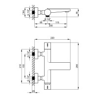 Змішувач для ванни Votice, Chrome термостатичний QVTC30T105GC Qtap QTAP фото 1