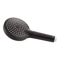 Лійка для ручного душу Rucni, d120 мм, Matt Black округла QTRUCA120O3KBB Qtap