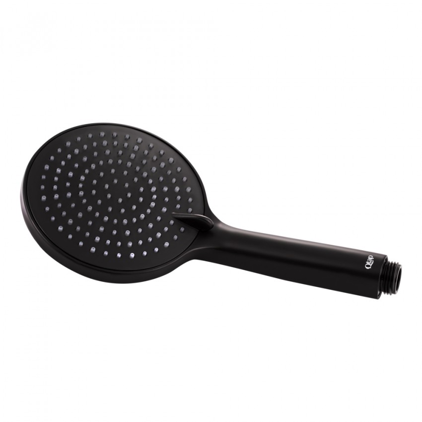 Лійка для ручного душу Rucni, d115 мм, Matt Black округла QTRUCA116O3PBB Qtap QTAP