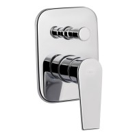Змішувач для душу Stenava, Chrome (k35) прихованого монтажу на два споживачі QTST6245102DC Qtap