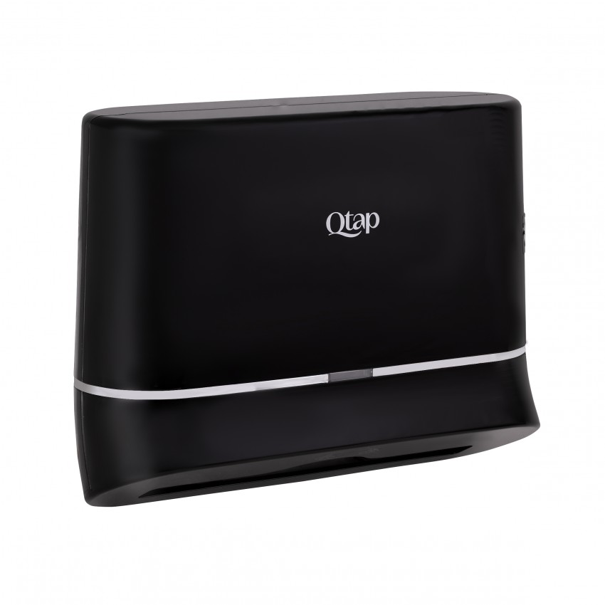 Тримач для паперових рушників Pohodli, 300 мм, Black QTDR600BP Qtap QTAP