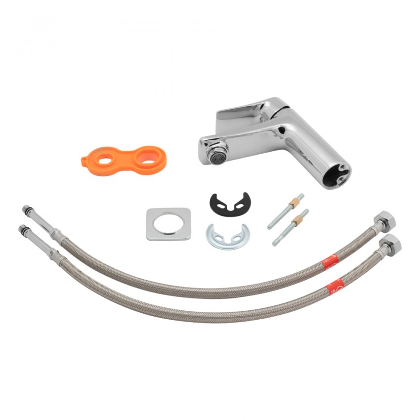 Змішувач для раковини низький Nihonto, Chrome (k35) QTNH1022101C Qtap QTAP фото 4