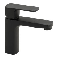 Змішувач для раковини низький Lipno, Matt Black (k35) QTLIPNO1023101CB Qtap