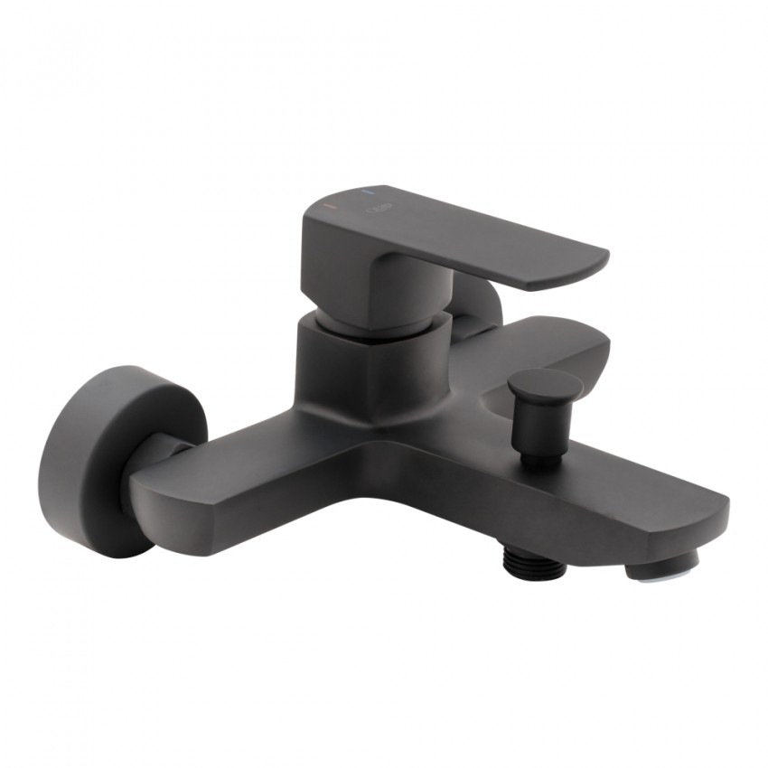 Змішувач для ванни Lipno, Matt Black (k35) QTNH3023101DCB Qtap QTAP
