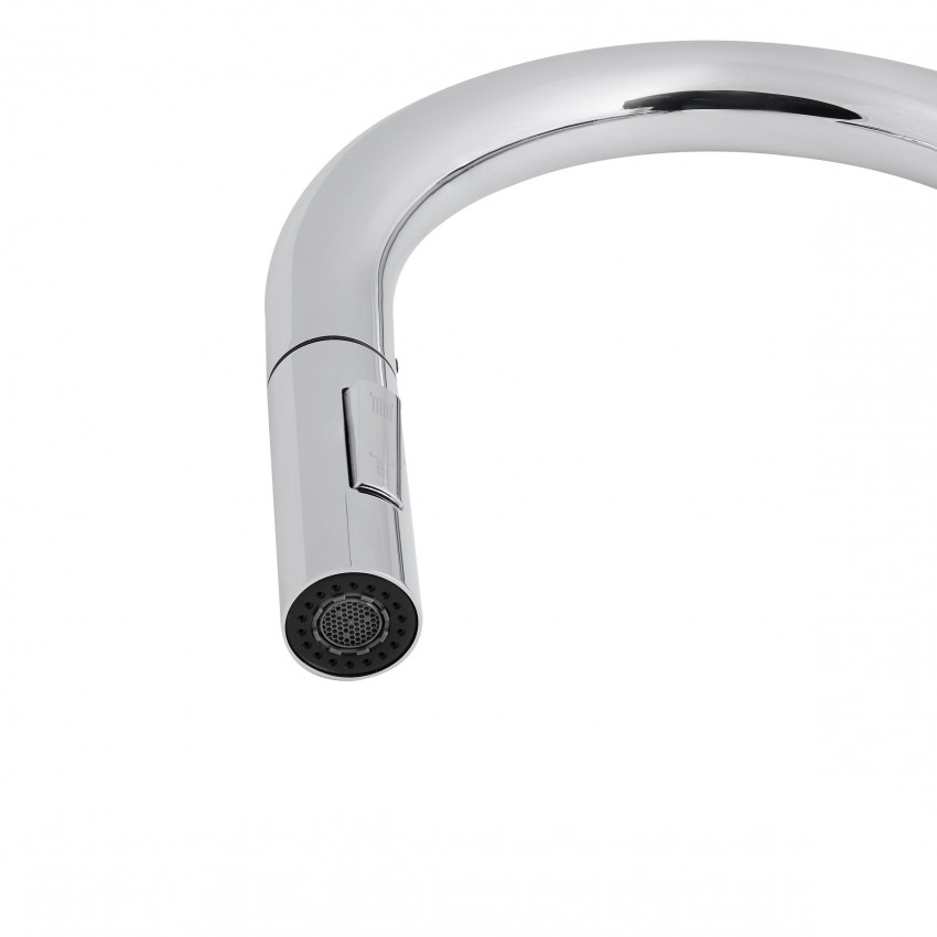 Змішувач для кухні Lenicka, Chrome (k35) з висувним виливом QTLEN9138103UC Qtap QTAP фото 3