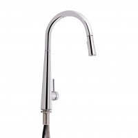 Змішувач для кухні Evicka, Chrome (k35) з висувним виливом QTEVI9135103UC Qtap