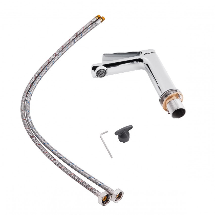 Змішувач для раковини низький Slavonice, Chrome (k35) QTSLV1042103C Qtap QTAP фото 2