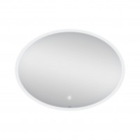 Дзеркало настінне Virgo (VI2) 780х580 мм, овальне, з LED-підсвіткою Touch, димером, рег. яскравості Qtap QTAP фото 3