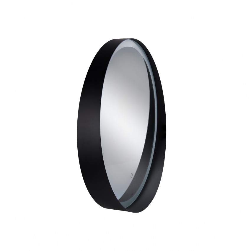 Дзеркало настінне Robin (RO2) R600 мм, кругле, з LED-підсвіткою Touch, антизапотіванням, димером, рег. темп. кольору (3000-6500K) Qtap QTAP фото 4