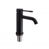 Змішувач для раковини низький Scorpio, Matt Black (k35) QTSCOR1050105B Qtap