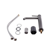 Змішувач для раковини високий Robin, Black Chrome (k25) QTROB1060H102K Qtap QTAP фото 2