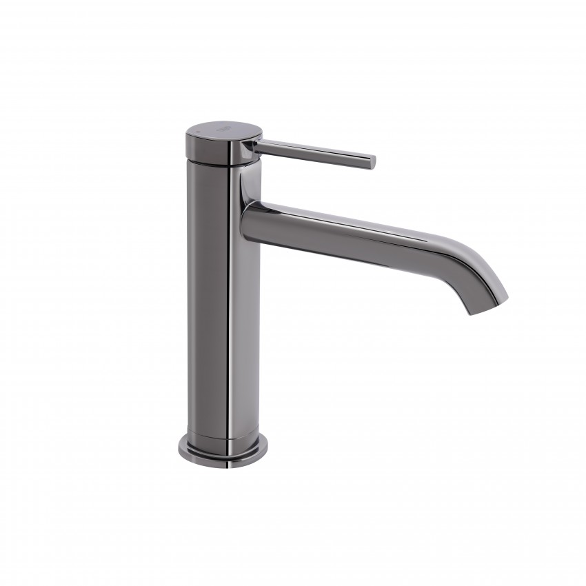 Змішувач для раковини низький Robin, Black Chrome (k25) QTROB1060M102K Qtap QTAP