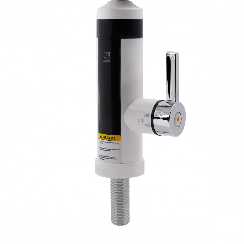 Проточний кран-водонагрівач кухонний Warm 061, White/Chrome для кухні LDWAR061WCR35431 Lidz LIDZ фото 2