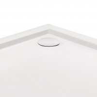 Душовий піддон Robin 301112, 100x100x12 см, напівкруглий, акриловий + ніжки, діаметр зливу 90 мм Qtap QTAP фото 3