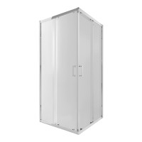 Душова кабіна Taurus CRM1011SC6, 100х100 см, квадратна, скло 6 мм Clear, CalcLess розсувна, без піддону Qtap