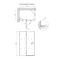 Душова кабіна Capricorn CRM10128RC6, 120x80 см, прямокутна, скло 6 мм Clear, CalcLess, розпашна, без піддону Qtap QTAP фото 1