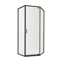 Душова кабіна Scorpio BLA10115-AC6, 100х100 см, п'ятикутна, скло 6 мм Clear, CalcLess, розпашна, без піддону Qtap
