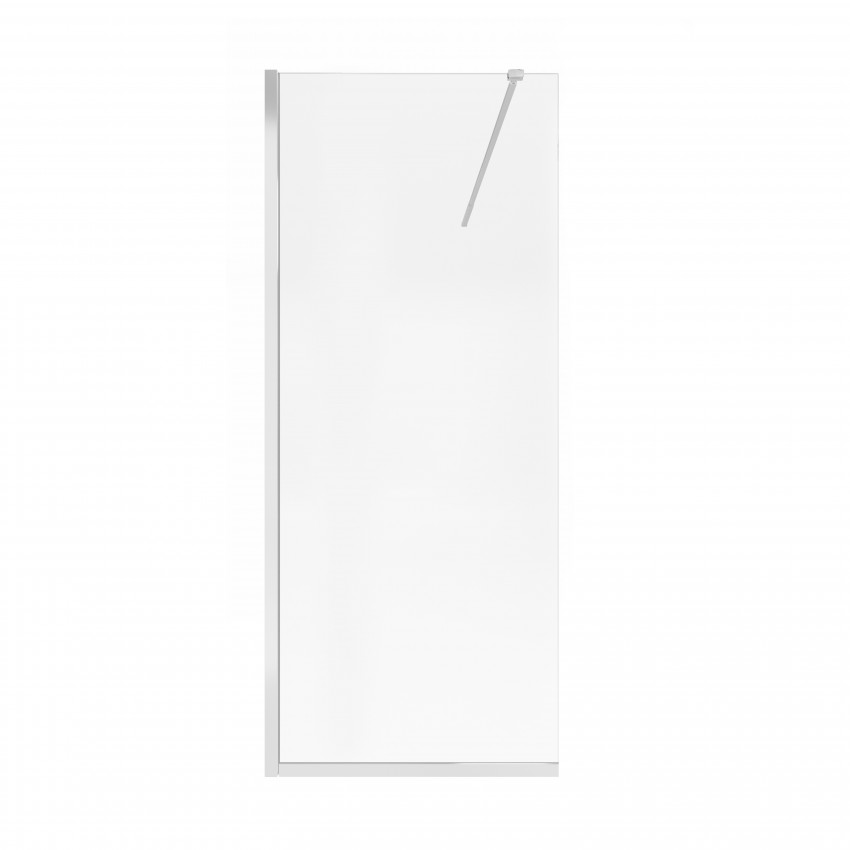 Стіна Walk-In Standard CRM209.C8, 90x200 см, скло 8 мм Clear, CalcLess, нерухома Qtap QTAP