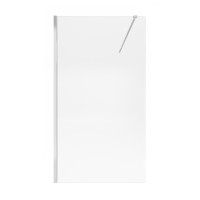 Стіна Walk-In Standard CRM2011.C8, 110x200 см, скло 8 мм Clear, CalcLess, нерухома Qtap