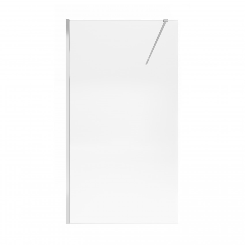 Стіна Walk-In Standard CRM2011.C8, 110x200 см, скло 8 мм Clear, CalcLess, нерухома Qtap QTAP
