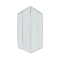 Душова кабіна Pisces CRM107-9SP5, 75-90x75-90, квадратна, скло 5 мм Pear, рег. профіль, розсувна, без піддону Qtap