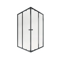 Душова кабіна Pisces BLA107-9SC5, 75-90x75-90, квадратна, скло 5 мм Clear, рег. профіль, розсувна, без піддону Qtap