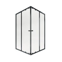 Душова кабіна Pisces BLA109-11SC5, 90-105x90-105, квадратна, скло 5 мм Clear, рег. профіль, розсувна, без піддону Qtap