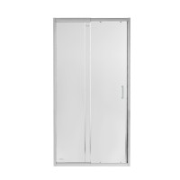 Двері в нішу Taurus CRM209-1.C6 скло 6 мм Clear, CalcLess рег. профіль 90-100х185 см, розсувні Qtap