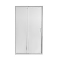 Двері в нішу Taurus CRM2011-12.C6, скло 6 мм Clear, CalcLess рег. профіль 110-120х200 см, розсувні Qtap