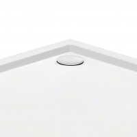 QT Душовий піддон Tern 301112, 100x100x12 см, квадратний, акриловий + ніжки, діаметр зливу 90 мм QTAP фото 3