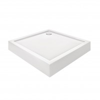 QT Душовий піддон Tern 301112, 100x100x12 см, квадратний, акриловий + ніжки, діаметр зливу 90 мм