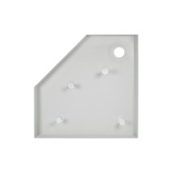 Душовий піддон Diamond 309912, 90x90x12 см, п'ятикутний, акриловий + ніжки, діаметр зливу 90 мм Qtap QTAP фото 3