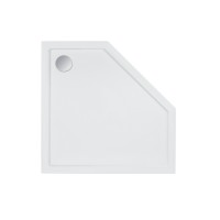 Душовий піддон Diamond 309912, 90x90x12 см, п'ятикутний, акриловий + ніжки, діаметр зливу 90 мм Qtap QTAP фото 2