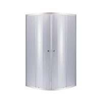 Душова кабіна Latwa SC80x80.SAT.LOW.GR полукругла, для низького піддону, висота 185 см, скло тоноване 4 мм, без піддону Lidz