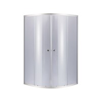 Душова кабіна Latwa SC90x90.SAT.HIGH.GR полукругла, для високого піддону, висота 160 см, скло тоноване 4 мм, без піддону Lidz