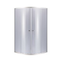 Душова кабіна Latwa SC90x90.SAT.MID.GR полукругла, для середнього піддону, висота 175 см, скло тоноване 4 мм, без піддону Lidz